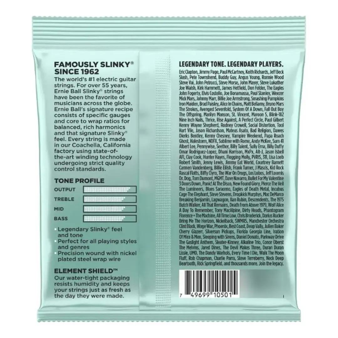 Cuerdas guitarra eléctrica Ernie Ball 2211 Mondo Nickel 10.5-52 2