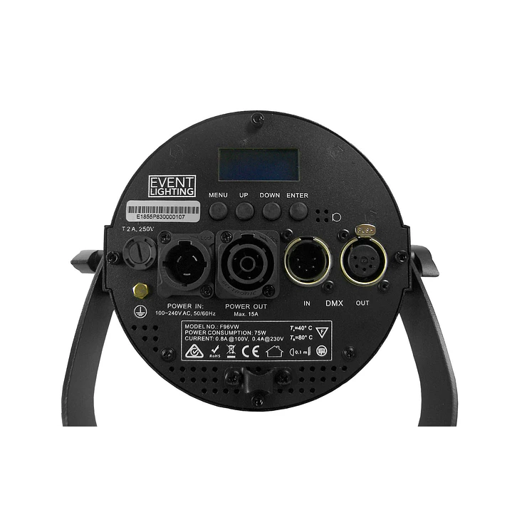 Luz PAR Led Event Lighting 12X12 RGBWAU DMX PAR12X12L 11
