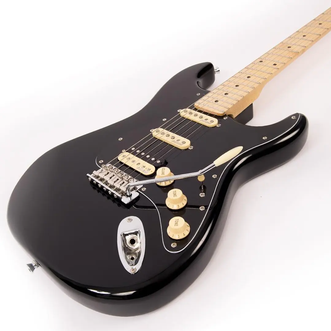 Guitarra eléctrica Vintage VH6 Relssued color negro Boulevard Black V6HMBB 5