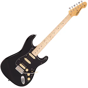 Guitarra eléctrica Vintage VH6 Relssued color negro Boulevard Black V6HMBB
