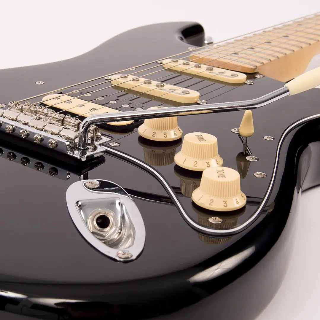 Guitarra eléctrica Vintage VH6 Relssued color negro Boulevard Black V6HMBB 7