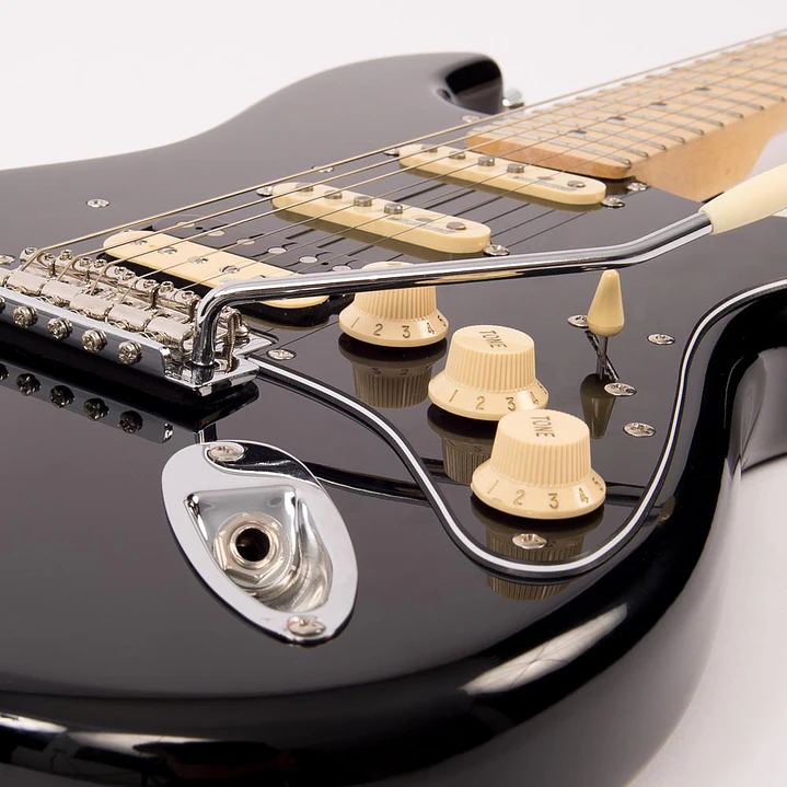 Guitarra eléctrica Vintage VH6 Relssued color negro Boulevard Black V6HMBB 7