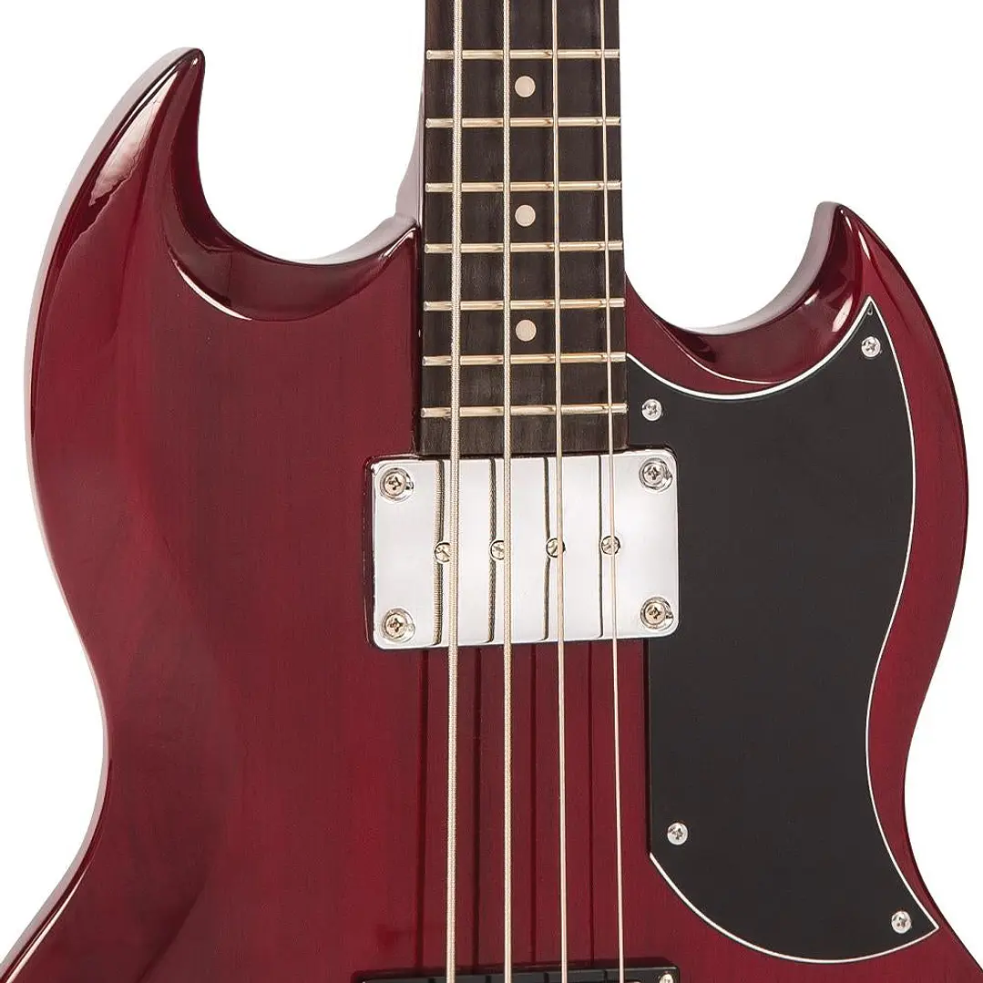 Bajo eléctrico Vintage VS4 ReIssued Cherry Red de escala corta 30