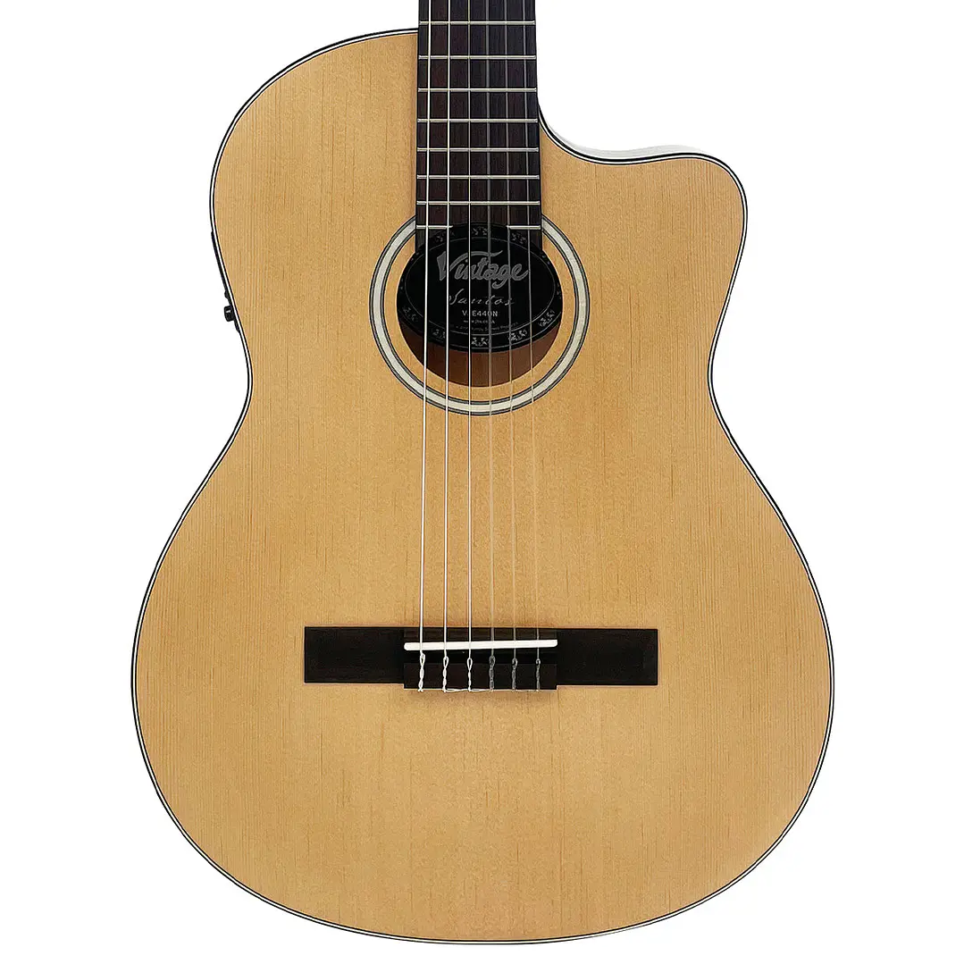  Guitarra electroacústica Slim Body Vintage Santos VSE440N 4