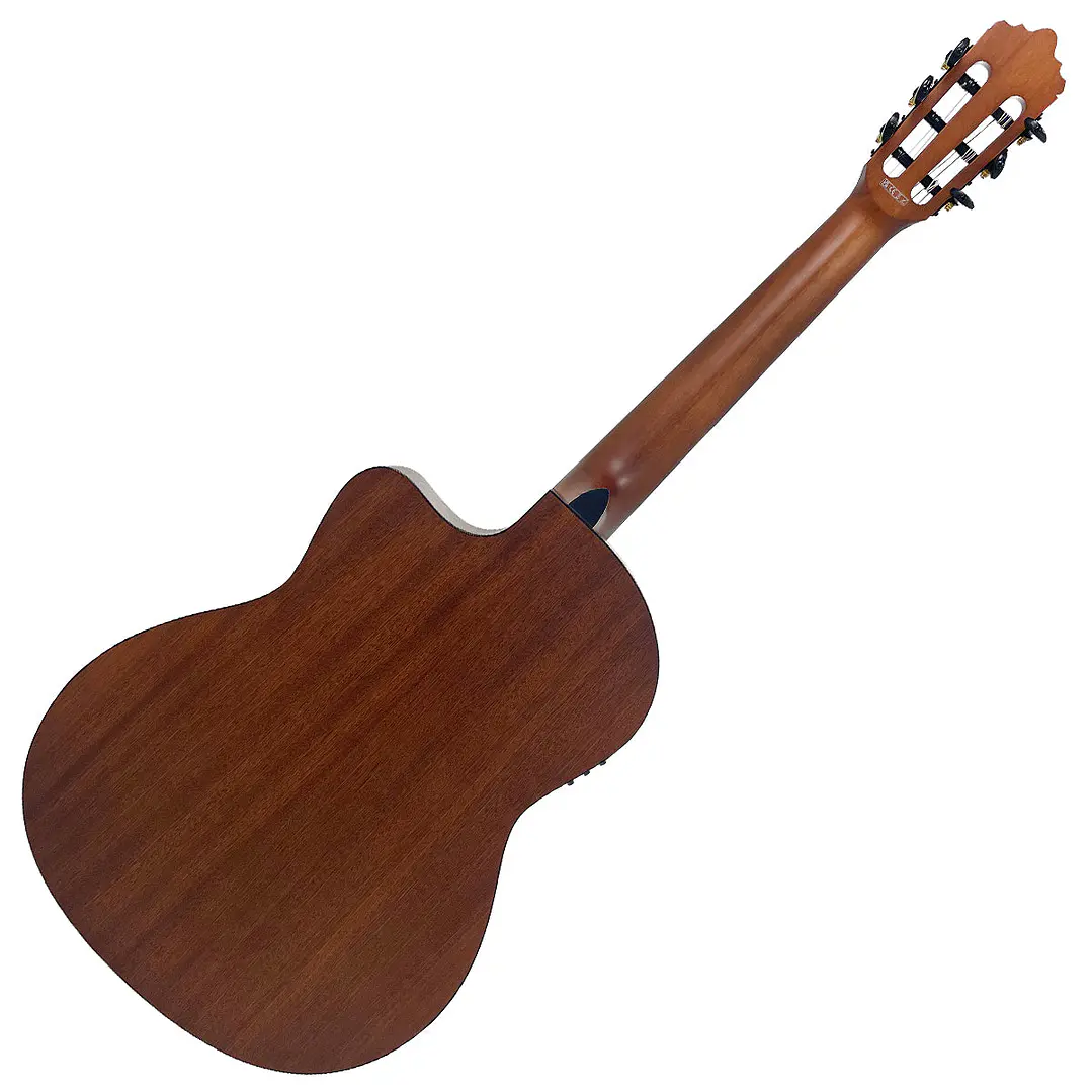 Guitarra electroacústica Slim Body Vintage Santos VSE440BK Negra 2