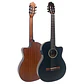 Guitarra electroacústica Slim Body Vintage Santos VSE440BK Negra - Miniatura 3