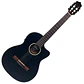 Guitarra electroacústica Slim Body Vintage Santos VSE440BK Negra - Miniatura 1