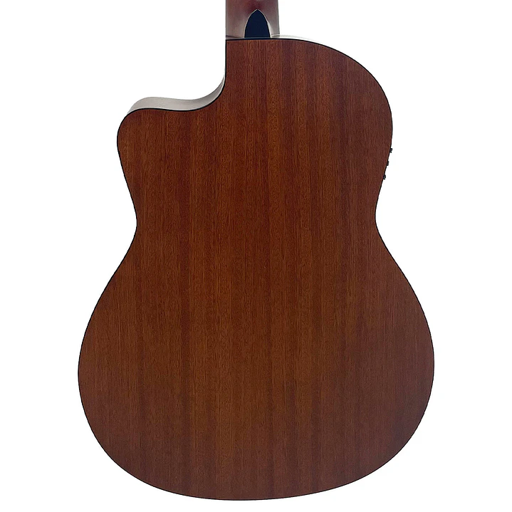 Guitarra electroacústica Slim Body Vintage Santos VSE440BK Negra 5