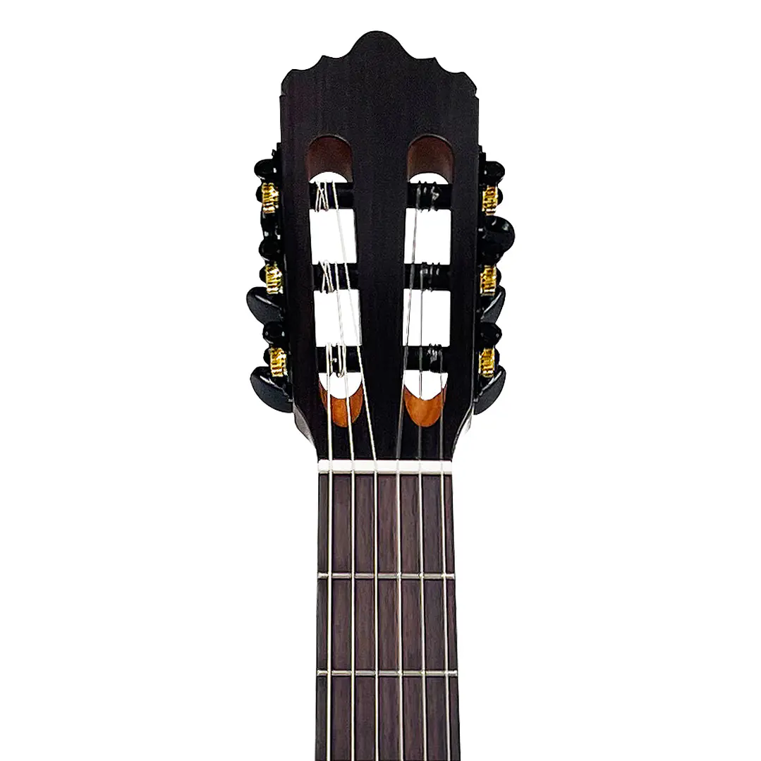 Guitarra electroacústica Slim Body Vintage Santos VSE440BK Negra 7