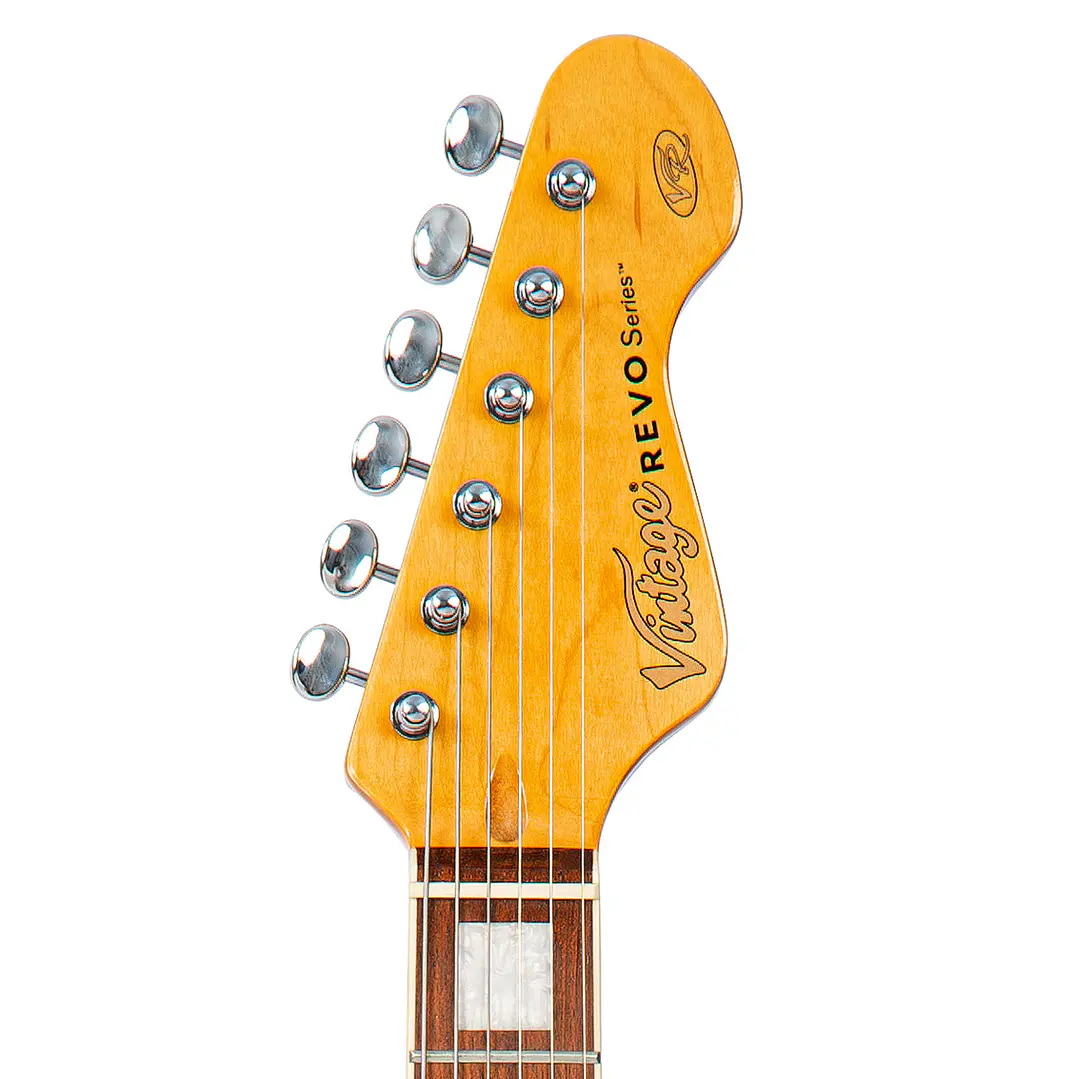 Guitarra Eléctrica Vintage REVO Deluxe Greenburst VRX6GB 6