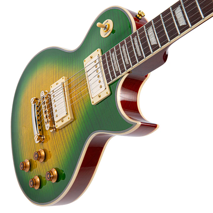Guitarra Eléctrica Vintage V100-30TH 30th Anniversary Greenburst V100-30TH 5
