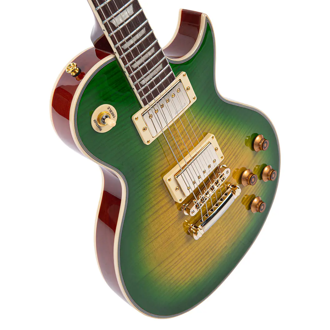 Guitarra Eléctrica Vintage V100-30TH 30th Anniversary Greenburst V100-30TH 4