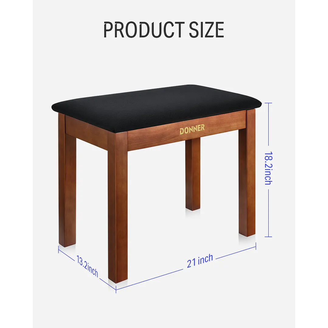 Banqueta Piano Color Madera DKB-10 EC2088 DONNER 3