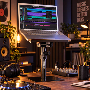 Soporte multifuncional para laptop, tablet y monitor Bespeco SH300DK