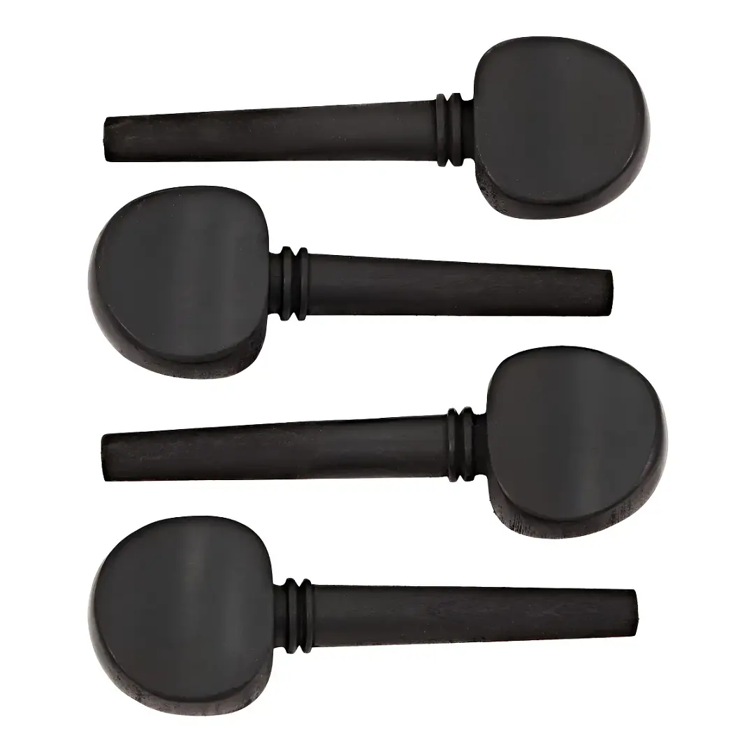 Set clavijas Violín 1/4 Stradella 4 Unidades madera negra CLAV141114 1