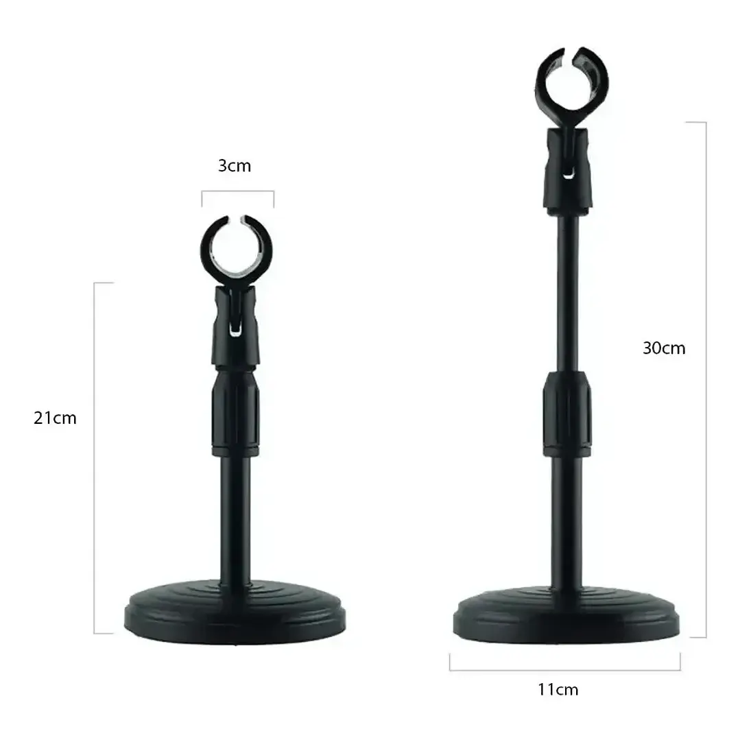 Soporte micrófono de mesa Leonard negro LNDSMM 5