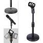 Soporte micrófono de mesa Leonard negro LNDSMM - Miniatura 3