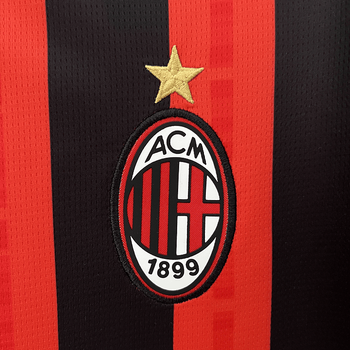 MILAN HOME 24/25 Vermelha e Preta 2