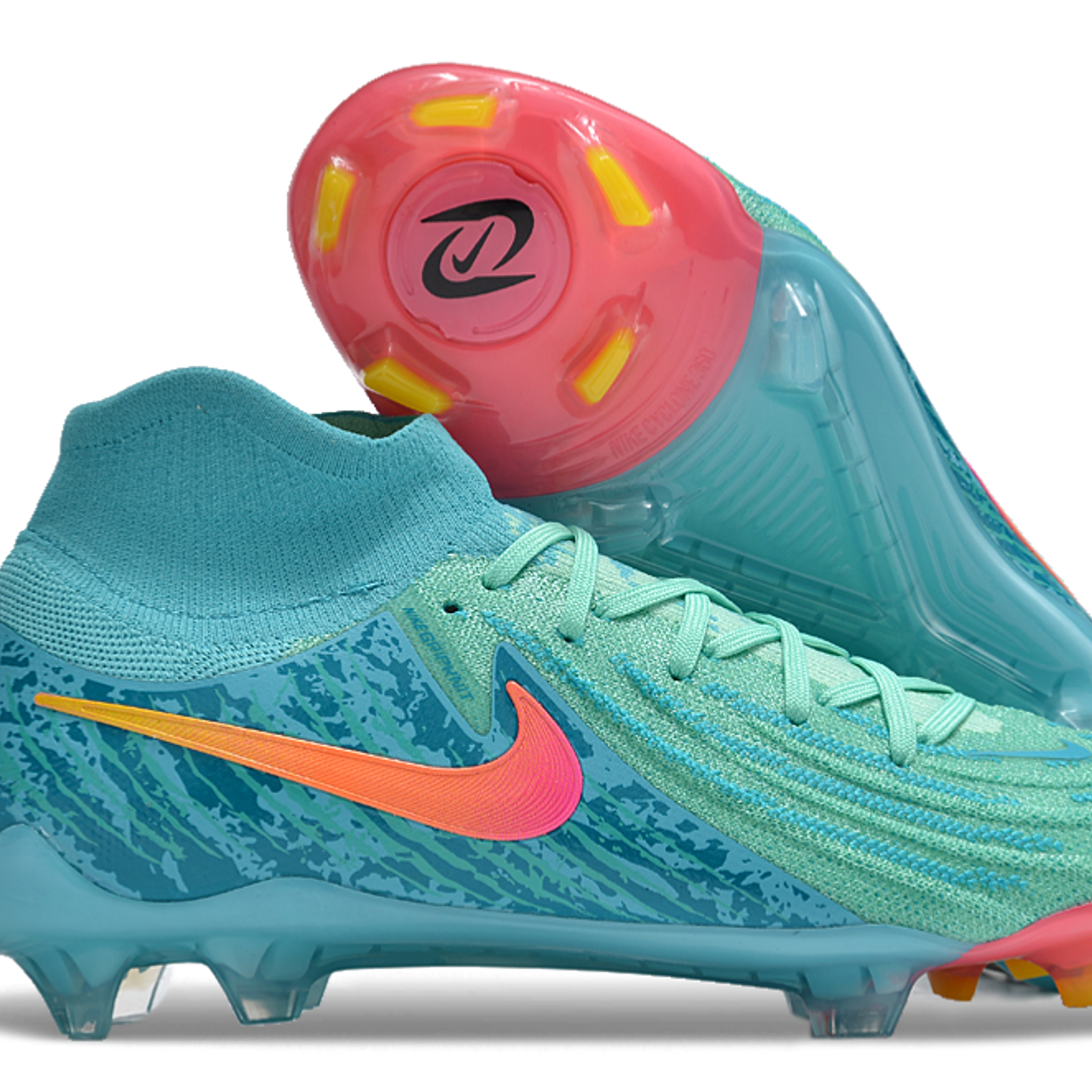 Nike Phantom Luna 2 Elite FG Azul e Rosa 1