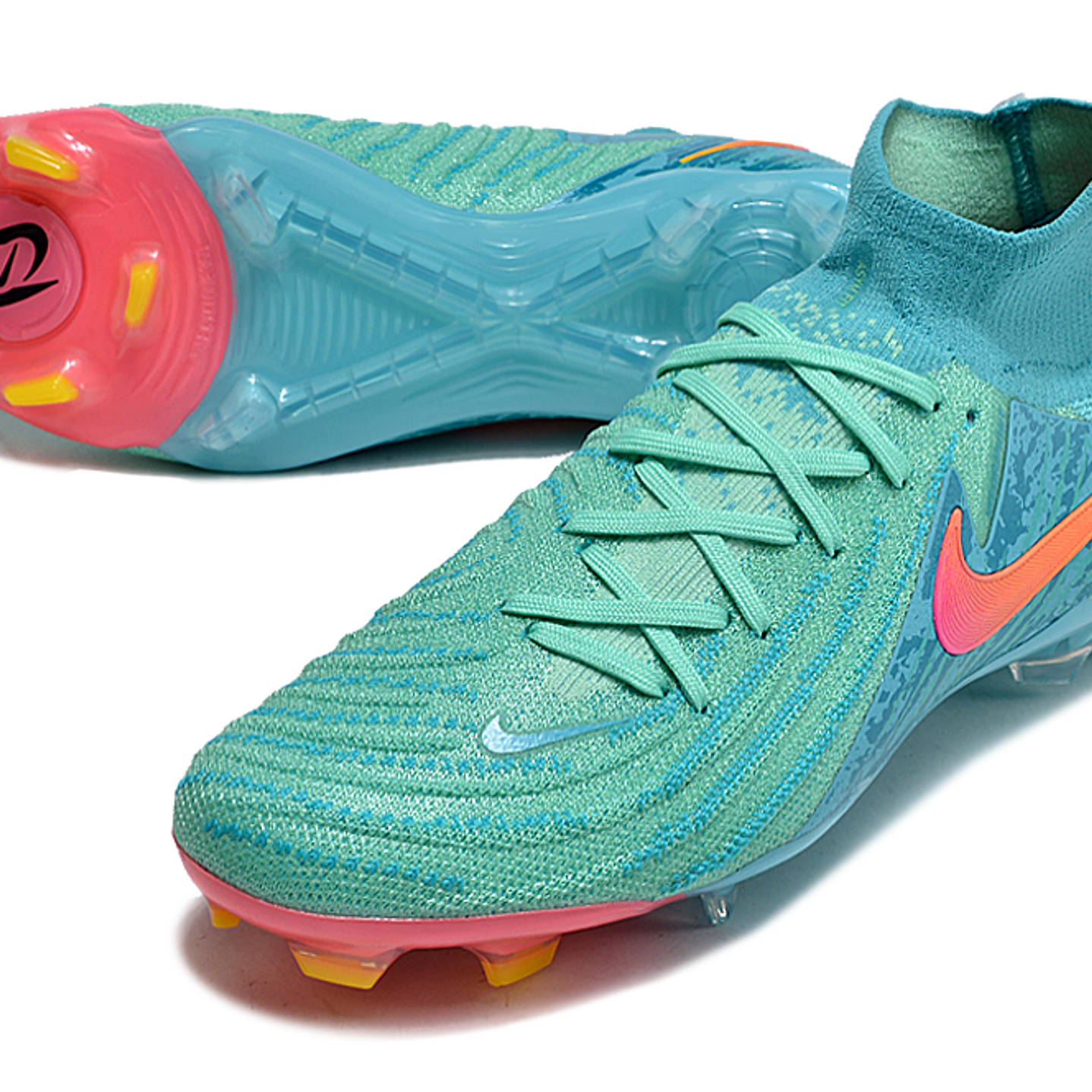 Nike Phantom Luna 2 Elite FG Azul e Rosa 3