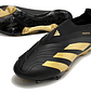 Adidas Predator Elite FG Preta e Dourada Sem Atacadores - Thumbnail 6