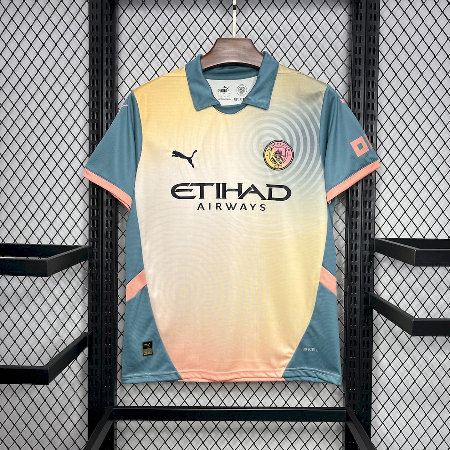 Manchester City Fourth Shirt 24/25 - Amarela/Azul 1