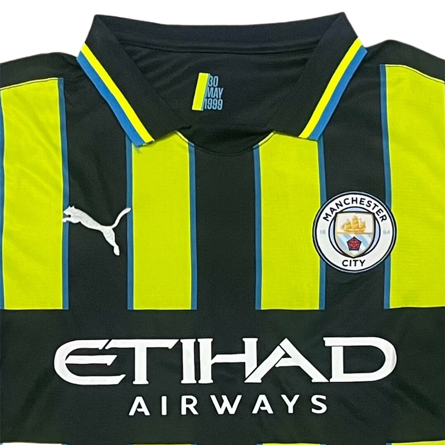 Manchester City Away Shirt 24/25 - Amarela/Preta 2