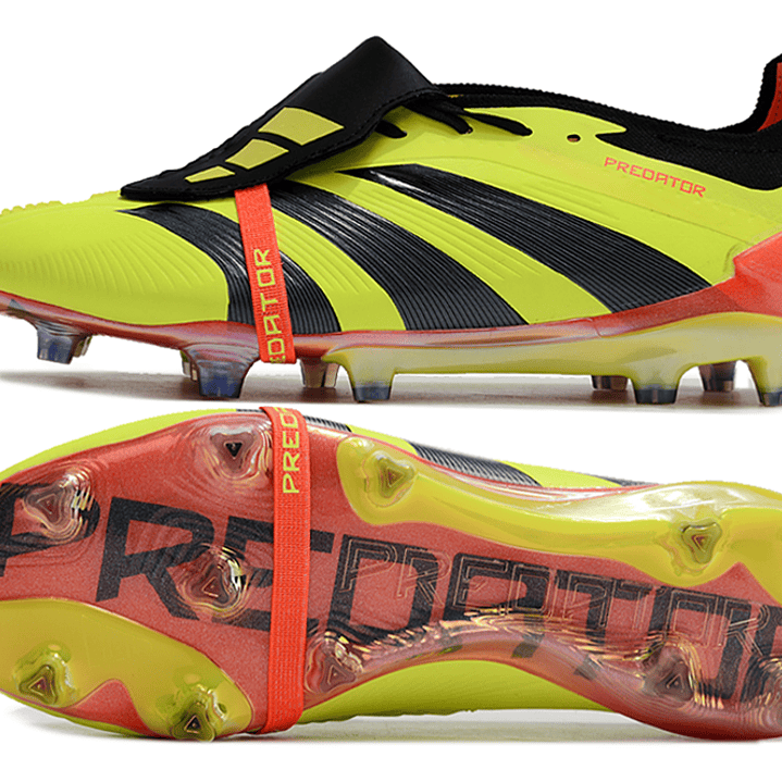 Adidas Predator Elite Laceless FG - Amarela e Preta 