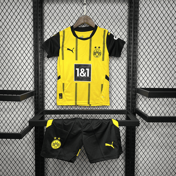 Kit Criança Borussia Dortmund Home Kit 24/25 - Amarela/Preta 1