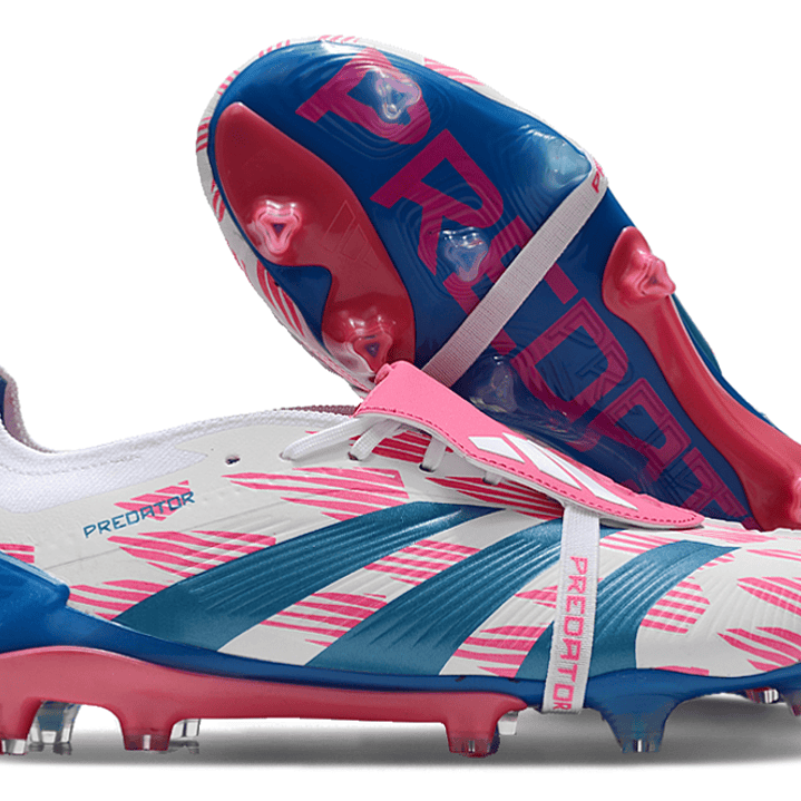 Adidas Predator Accuracy + FG Elite - Branca Azul e Rosa 1