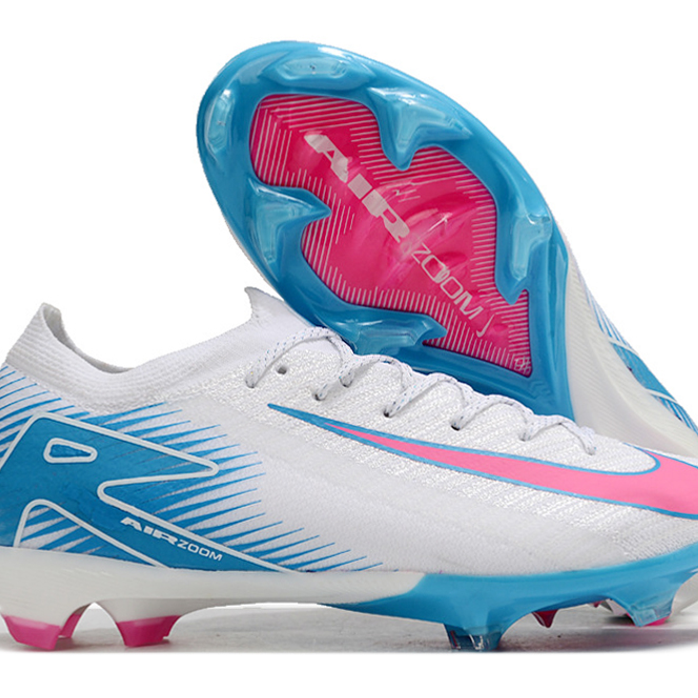 NIKE AIRZOOM MERCURIAL VAPOR 16 FG ELITE AZUL E ROSA 1