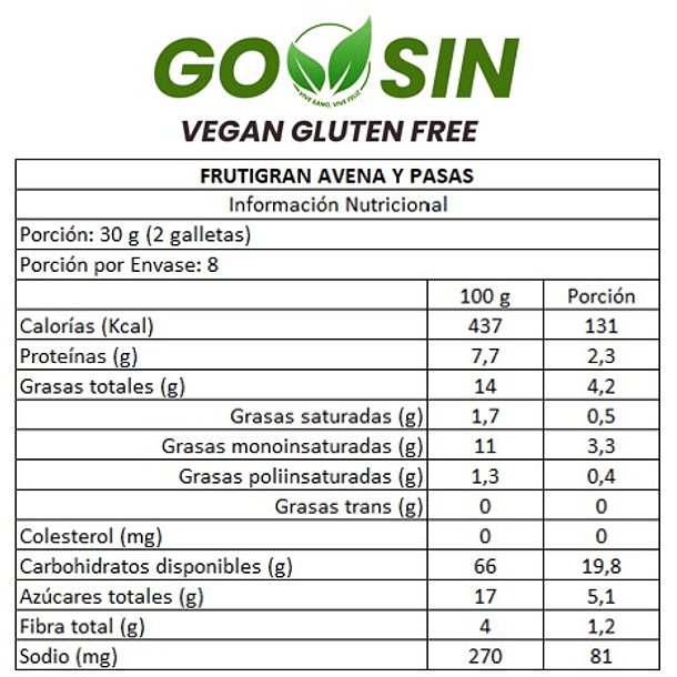 PACK FRUTIGRAN Avena y Pasas (3 x 250g) 2