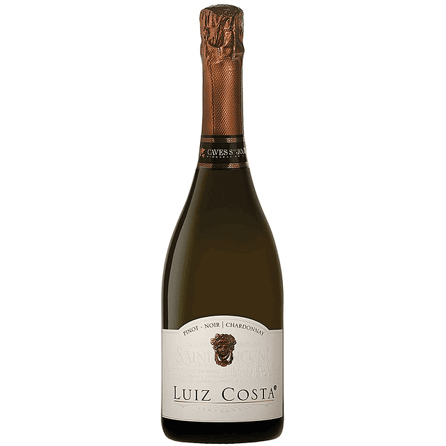 Espumante Luiz Costa Pinot Noir Chardonnay Bruto Natural Branco 2017