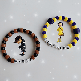 Pulseras Coraline x Wybie