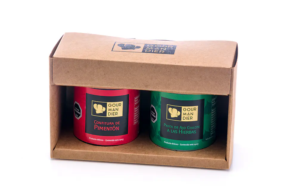 Gourmandier - Caja gourmet 2 u - 156 mL 1