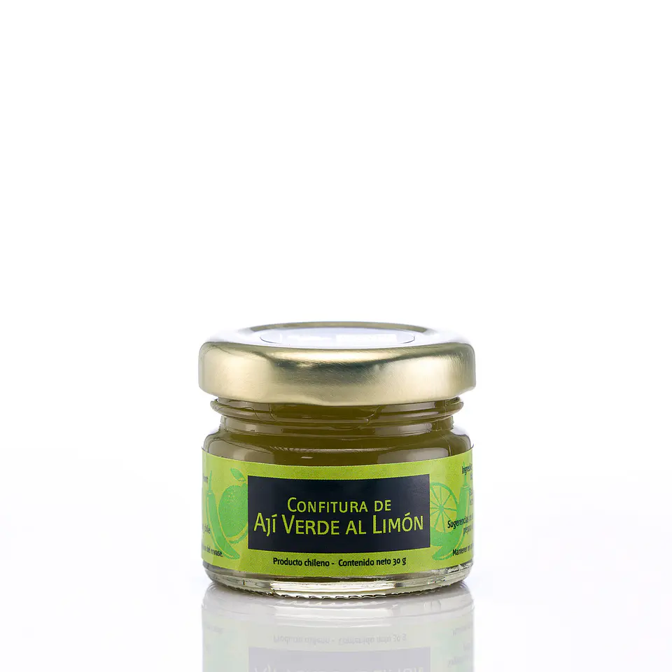 Gourmandier - Confitura ají verde al limón - 28 mL 1
