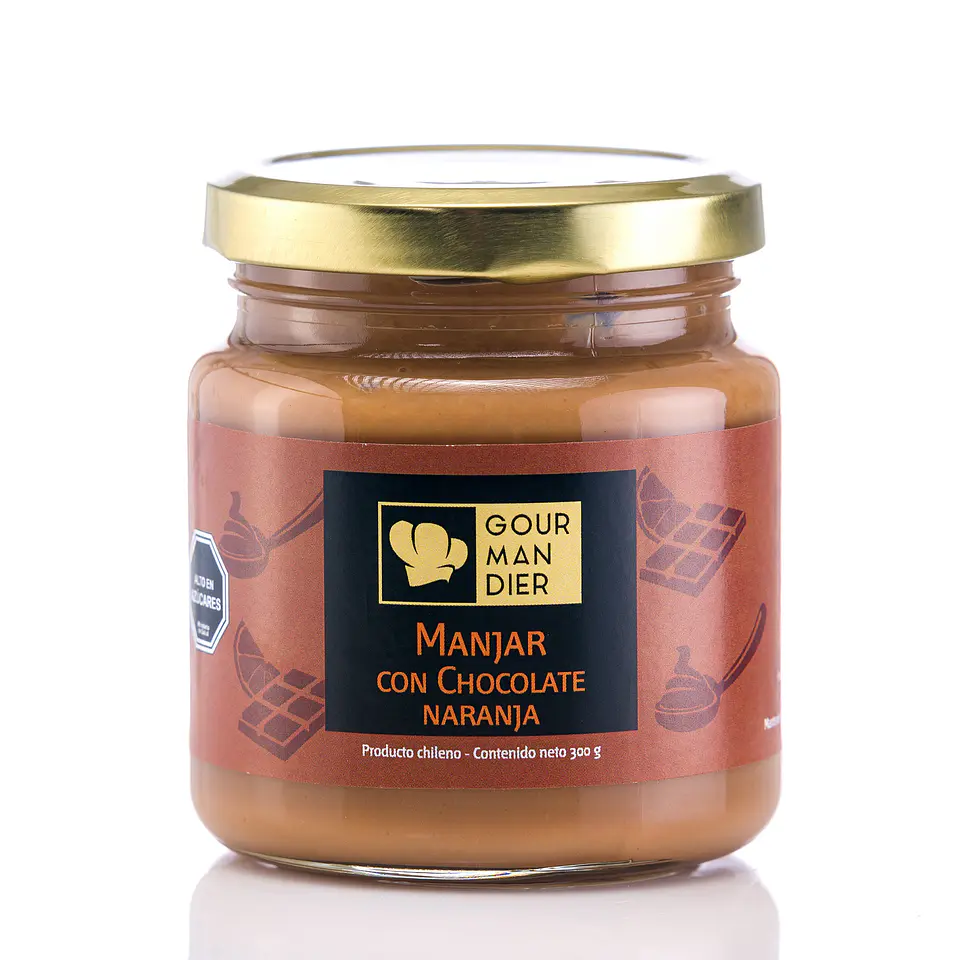 Gourmandier - Manjar chocolate naranja - 260 mL 1