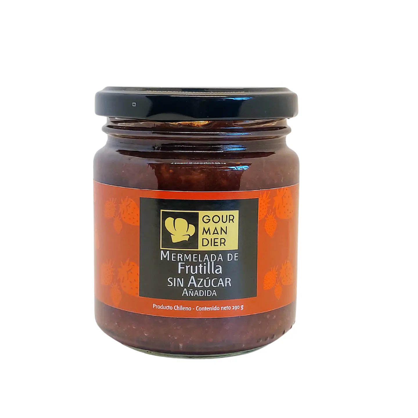 Gourmandier - Mermelada frutilla sin azúcar - 260 mL 1