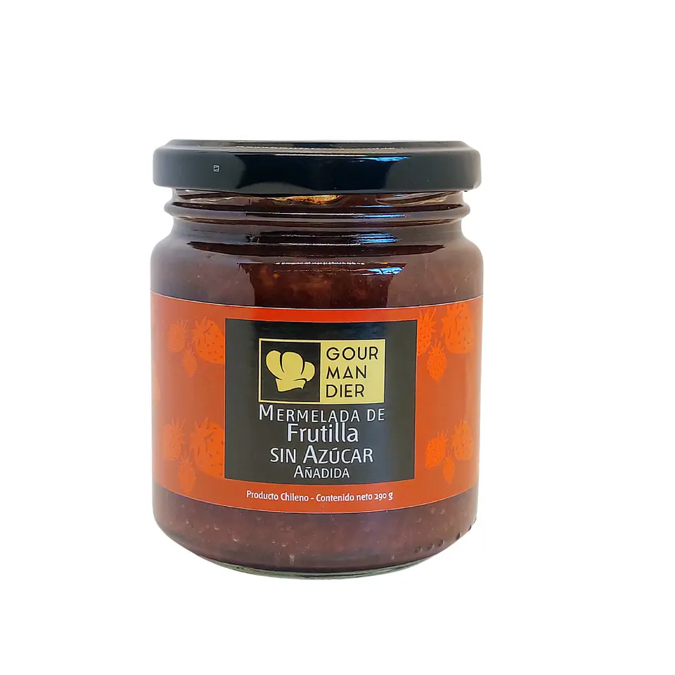Gourmandier - Mermelada frutilla sin azúcar - 260 mL 1