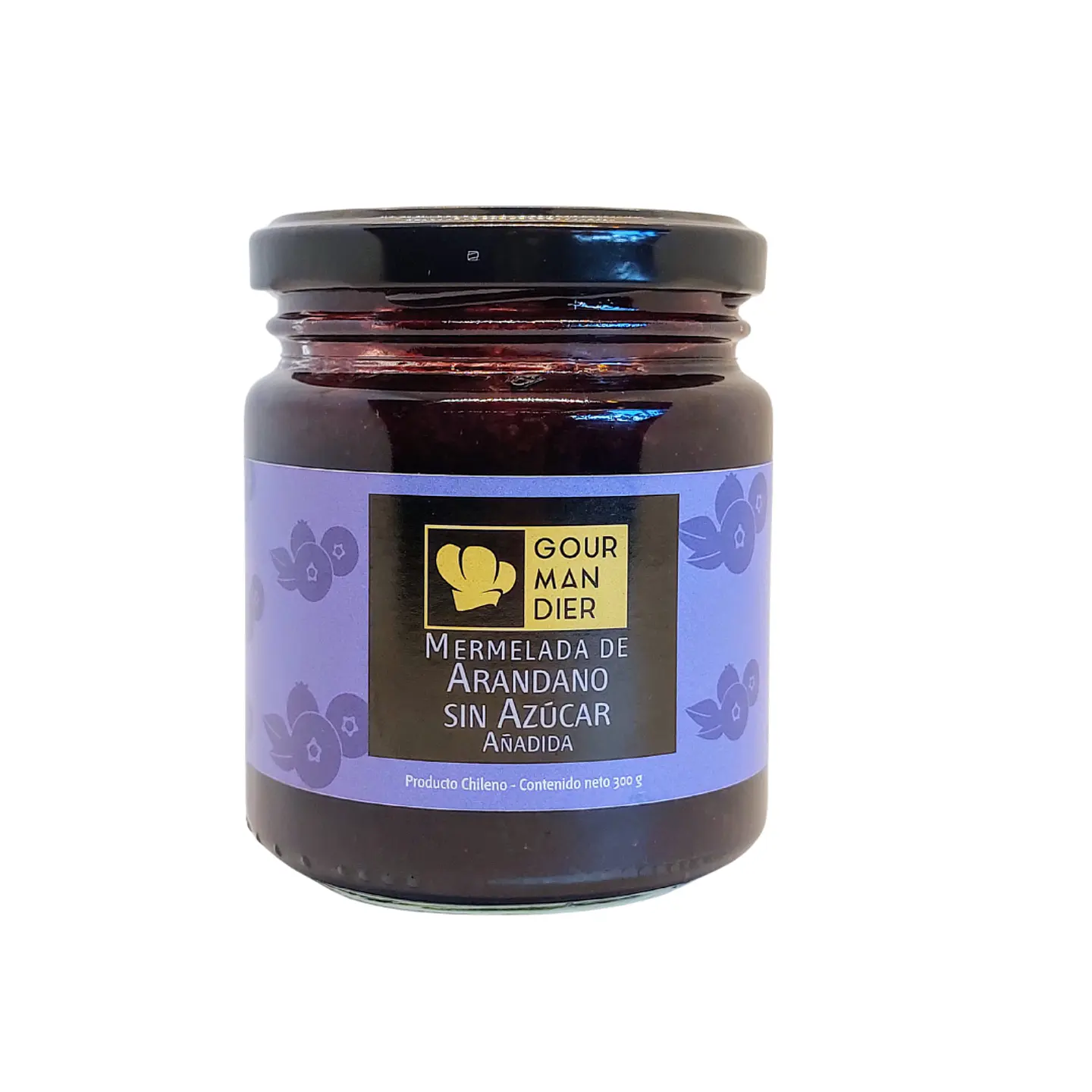 Gourmandier - Mermelada arándano sin azúcar - 260 mL 1