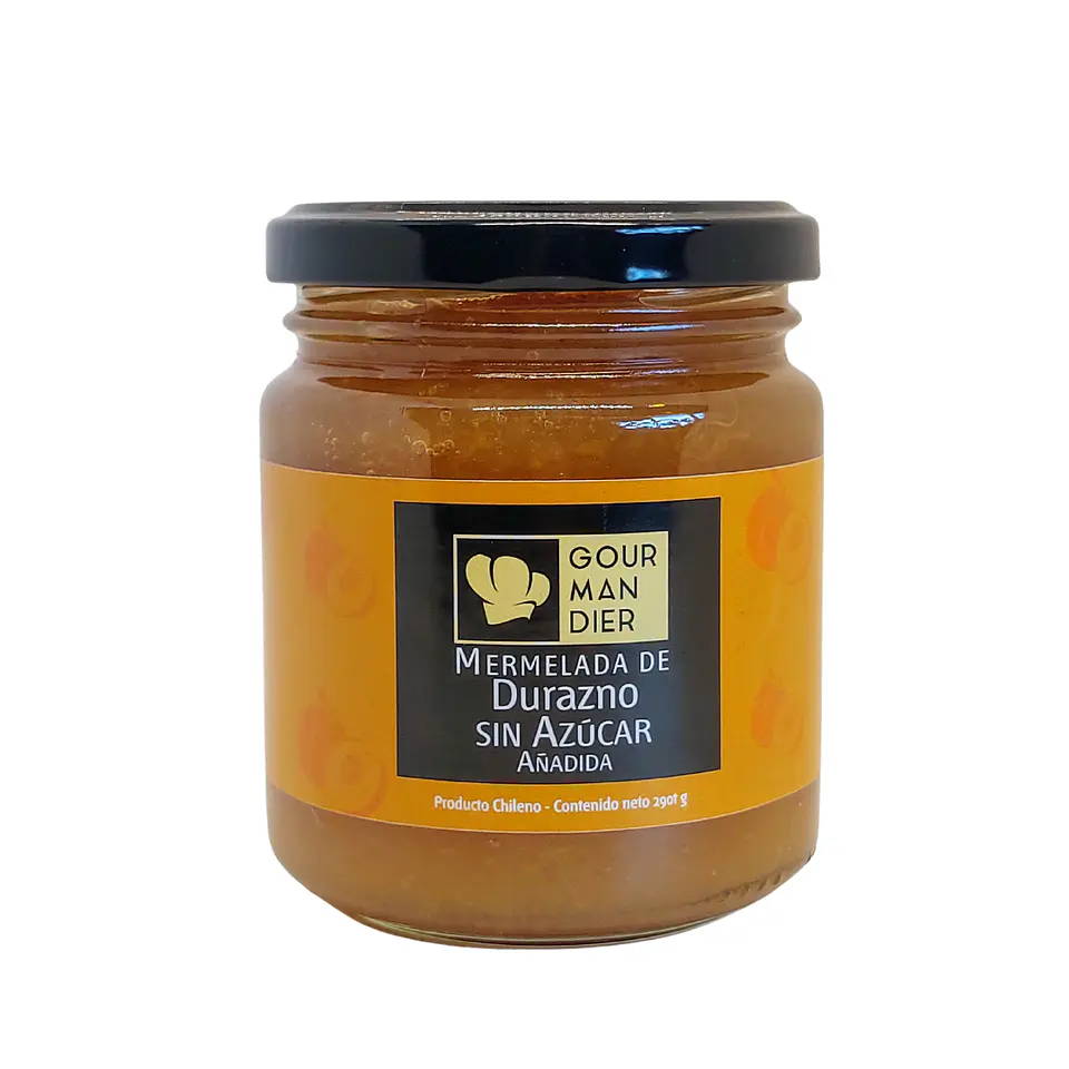 Gourmandier - Mermelada durazno sin azúcar - 260 mL 1