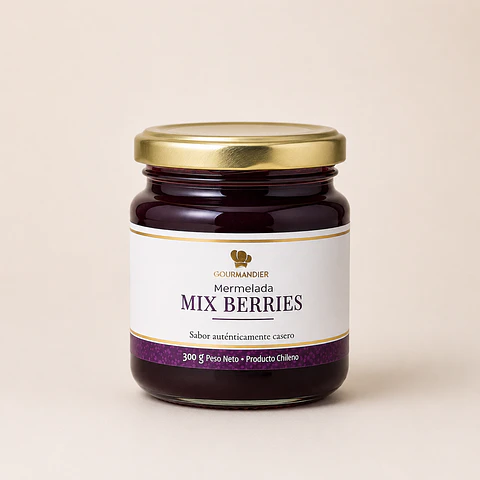 Gourmandier - Mermelada mix de berries - 260 mL