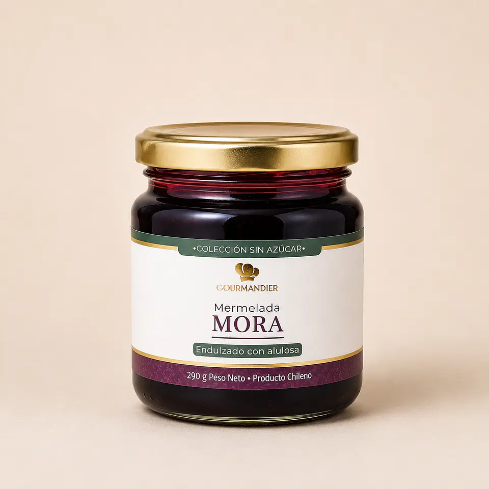 Gourmandier - Mermelada mora sin azúcar - 260 mL 1