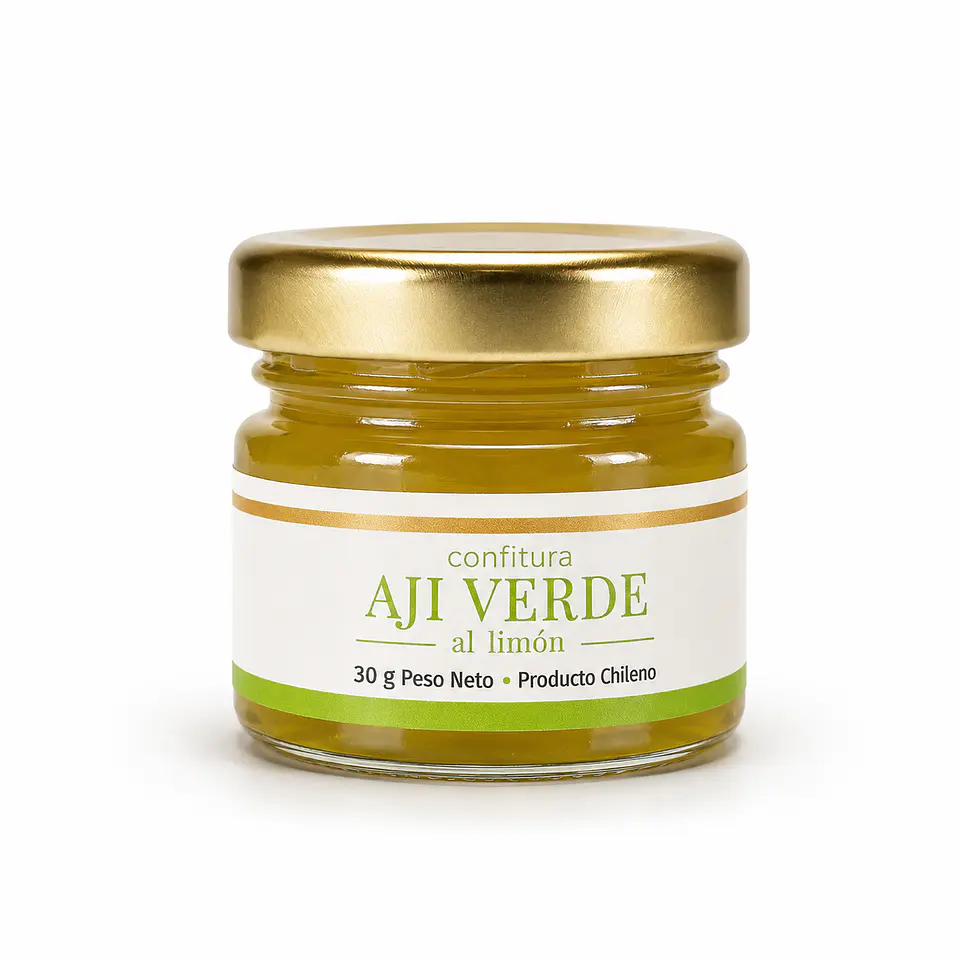 Gourmandier - Confitura ají verde al limón - 28 mL 1