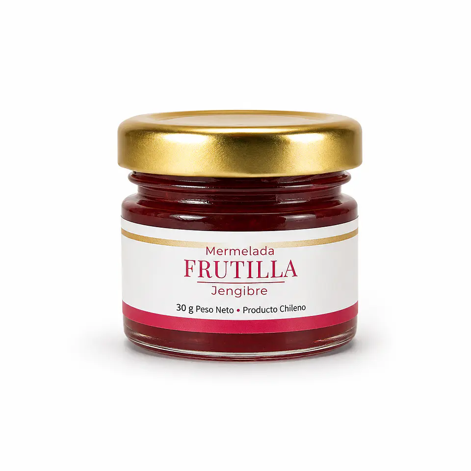 Gourmandier - Mermelada frutilla & jengibre - 28 mL 1