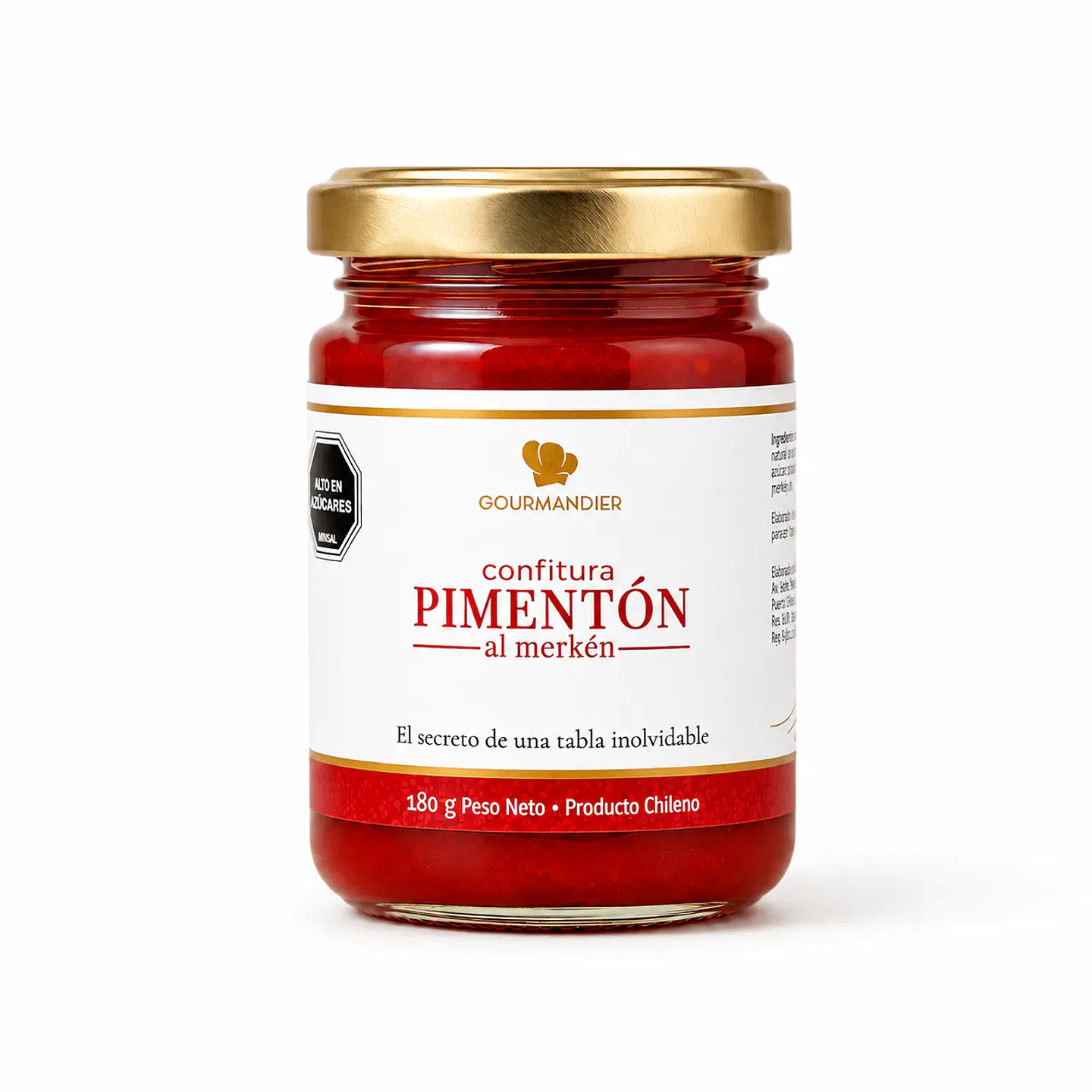 Gourmandier - Confitura pimentón merkén - 156 mL 1
