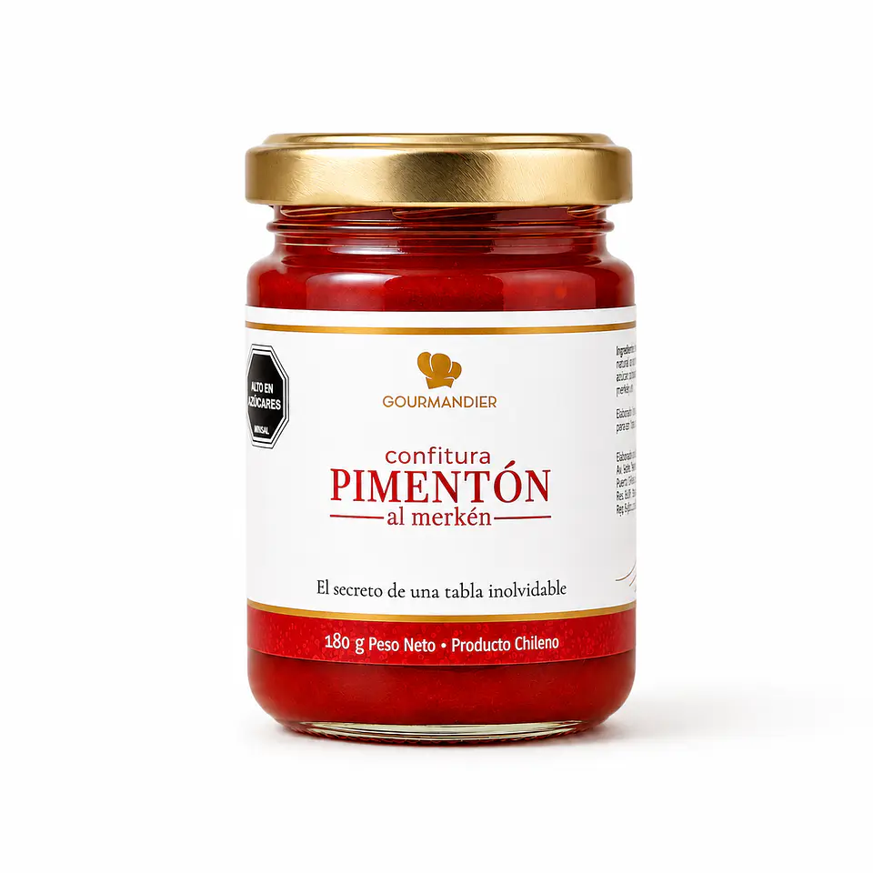 Gourmandier - Confitura pimentón merkén - 156 mL 1
