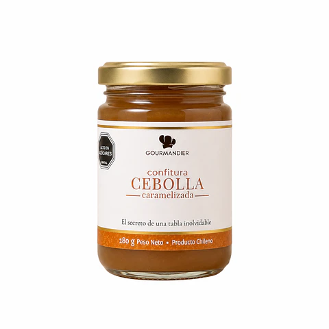 Gourmandier - Confitura cebolla caramelizada - 156 mL