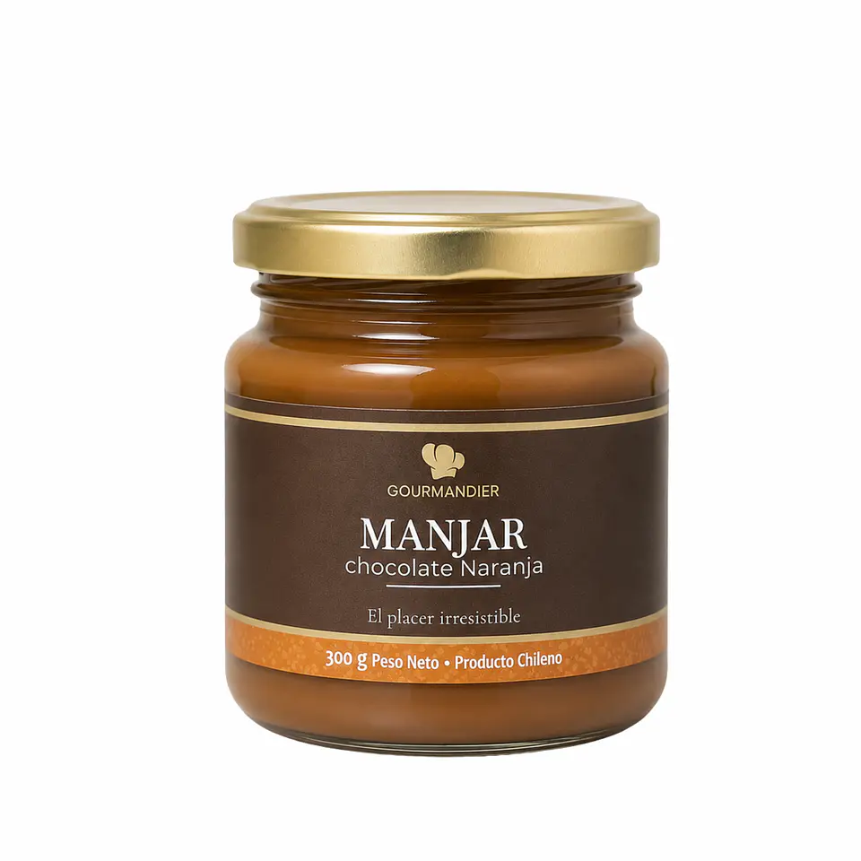 Gourmandier - Manjar chocolate naranja - 260 mL 1