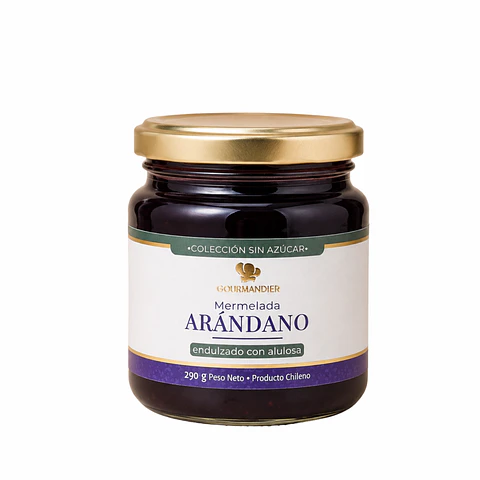 Gourmandier - Mermelada arándano sin azúcar - 260 mL